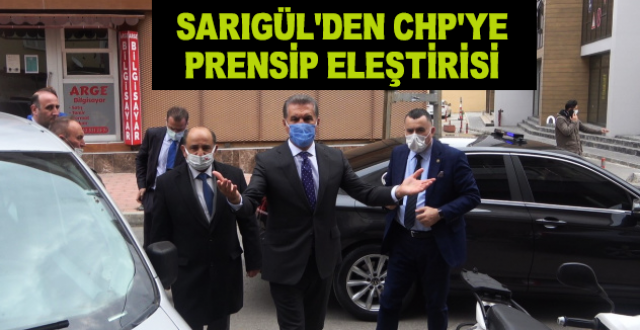 Sarıgül'den CHP'ye 'prensip' Eleştirisi..