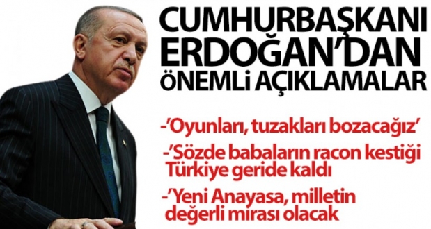 Cumhurbaşkanı Erdoğan: 'Oyunları tuzakla..