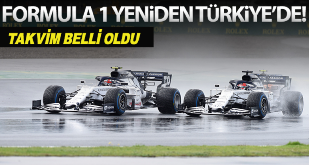 Formula 1'de Türkiye Yeniden 2021 Takvim..