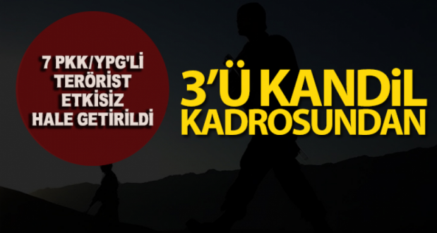 7 PKK/YPG'li Terörist Etkisiz Hâle Getir..