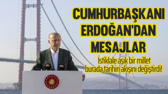 Erdoğan:İstiklale aşık bir millet burada..