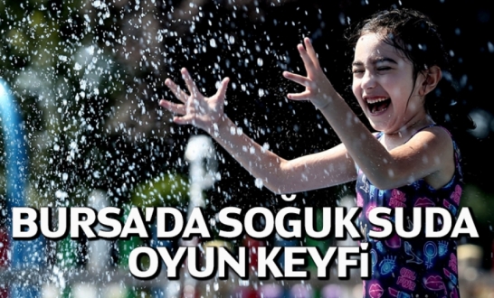 Bursa’da Soğuk Suda Oyun Keyfi