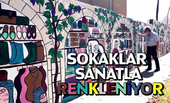 Osmangazi'de Sokaklar Sanatla Renkleniyo..